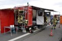 VU Gefahrgut LKW umgestuerzt A 4 Rich Koeln Hoehe AS Gummersbach P079